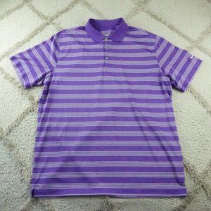Nike Purple Striped Polo Shirt